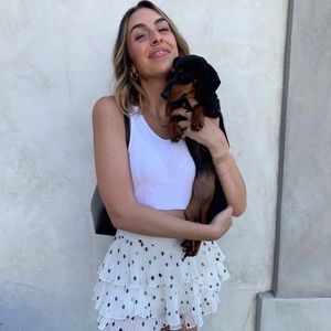 Polka dot skirt/skort